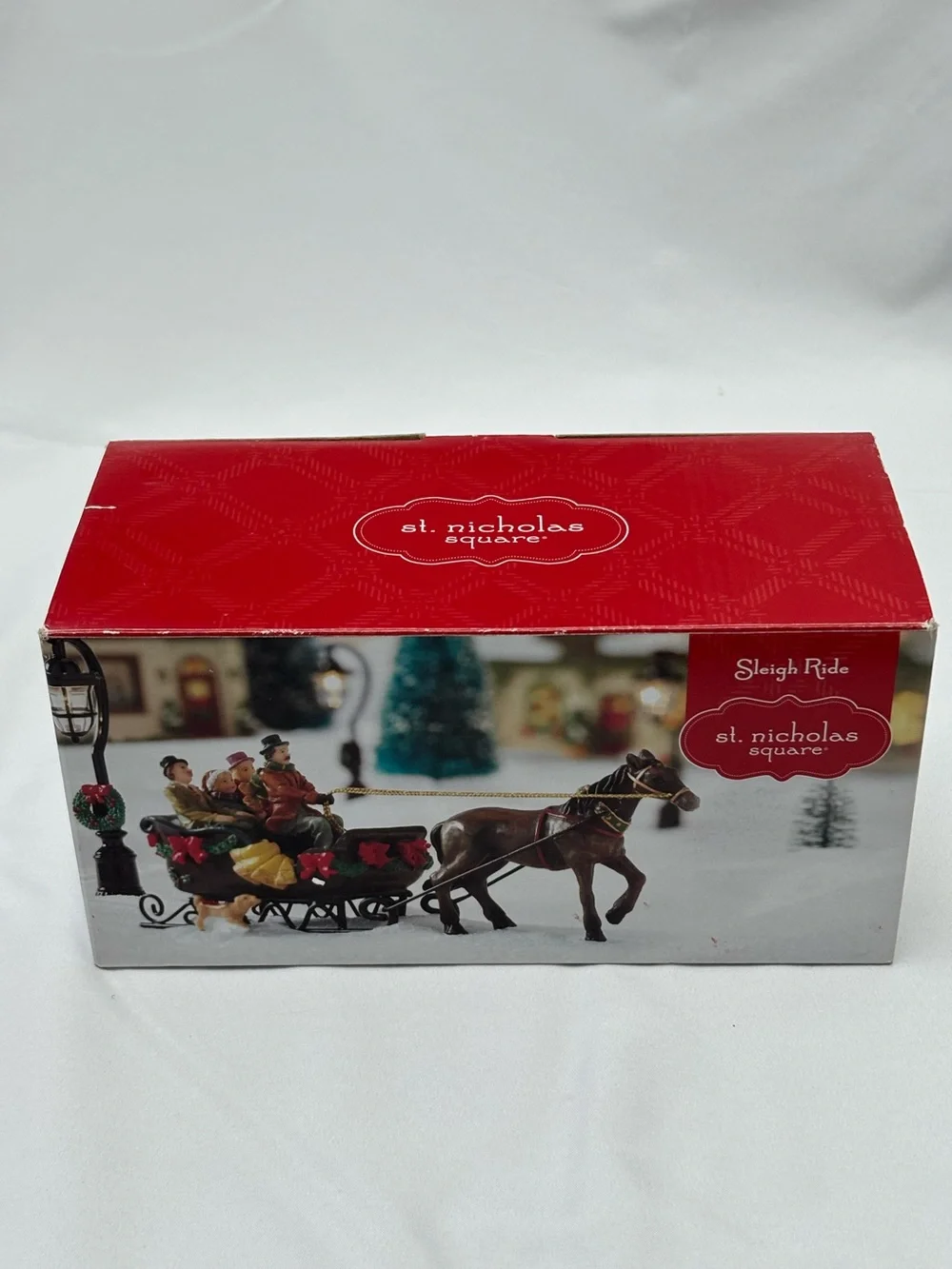 St. Nicholas Square Sleigh Ride Holiday Christmas Figurine